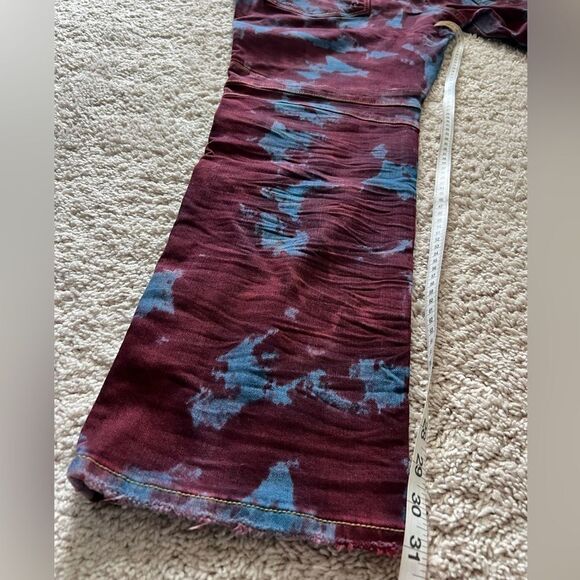 Rock Revival Elroy Skinny Moto S202 Mens Acid Wash Biker Jeans Pant Size 42 - Picture 5 of 8